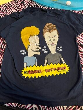 Beavis and Butt-Head Graphic Tee - Navy